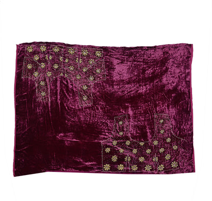 Indian Vintage Heavy Sari Pink Net/Georgette Silk Hand Embroidered Sarees Craft Fabric 6Yd Sewing Soft Wedding sarees With Blouse fabric