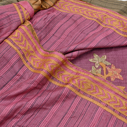 Indian Vintage Saree Maroon Pure Khadi Silk Handloom Hand Beaded Sari Fabric 6yard Ethnic Zari Dressmaking Crafting Upcycle Quilting