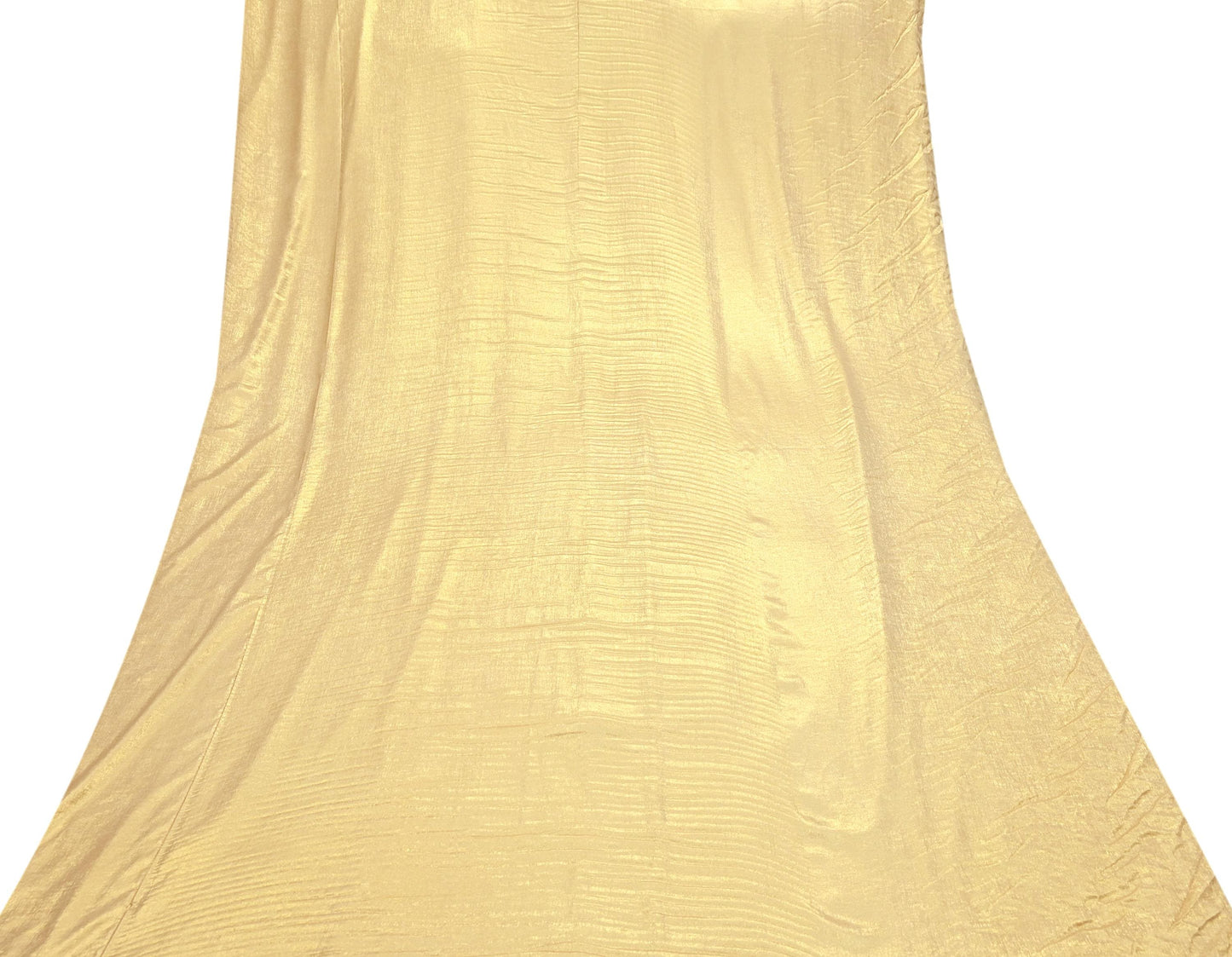 Indian New Golden Georgette shimmeri Design Fabric Crafting Quilting Dress making Crafting soft 5yards