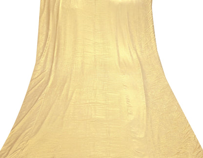 Indian New Golden Georgette shimmeri Design Fabric Crafting Quilting Dress making Crafting soft 5yards