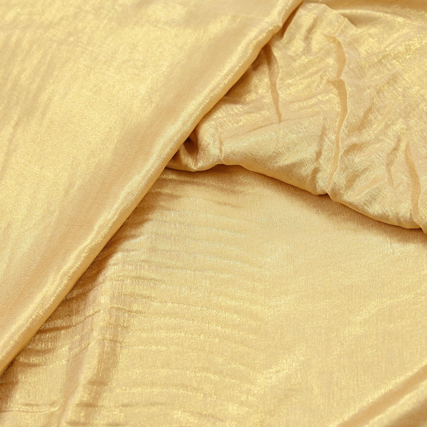 Indian New Golden Georgette shimmeri Design Fabric Crafting Quilting Dress making Crafting soft 5yards