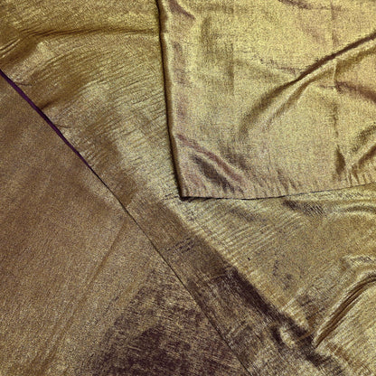 Indian New Golden Maroon Georgette shimmeri Design Fabric Crafting Quilting Dress making Crafting soft 5yards