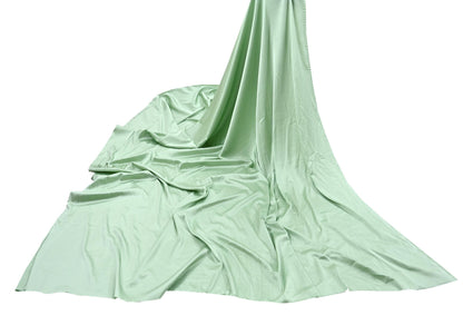 Indian New Sage Green Satin solid Design Fabric Crafting Quilting Dress making Crafting soft 5yards