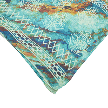 Indian Vintage Sari Green & Ivory Pure Chanderi Cotton Hand Block Printed Sarees 5Yd Craft Fabric Soft Sewing Sarong Dress Making Quilting