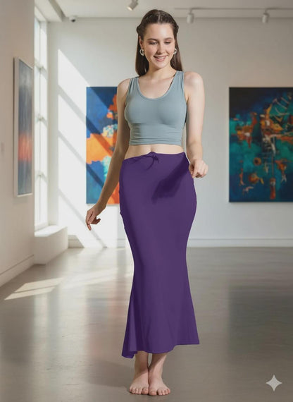 Saree Petticoat: Stretchable Cotton-Blend Shapewear Skirt