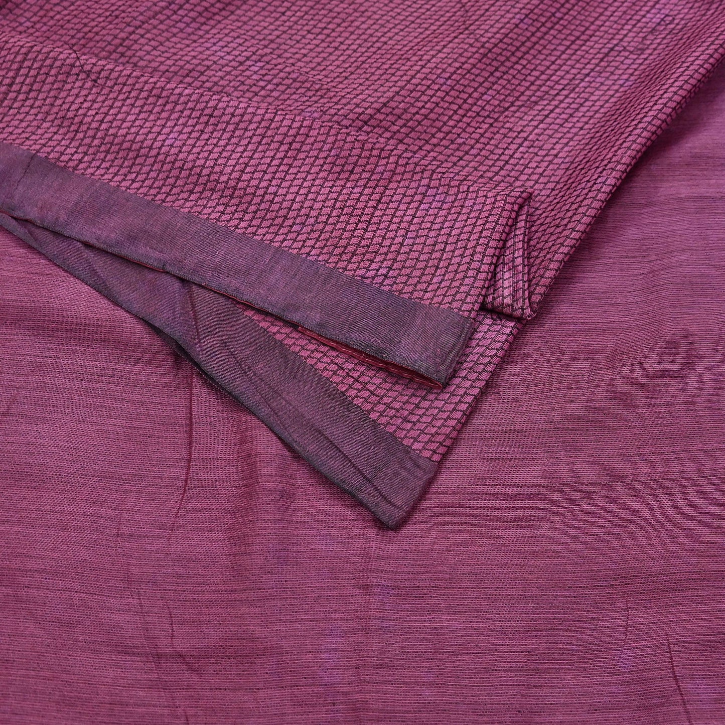 Indian Vintage Sari Pink Artificial Silk Hand Woven Saree Fabric 5yard Sewing Craft Dress Making Soft Floral Ethnic