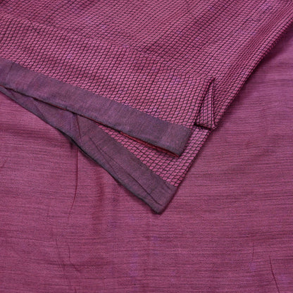 Indian Vintage Sari Pink Artificial Silk Hand Woven Saree Fabric 5yard Sewing Craft Dress Making Soft Floral Ethnic