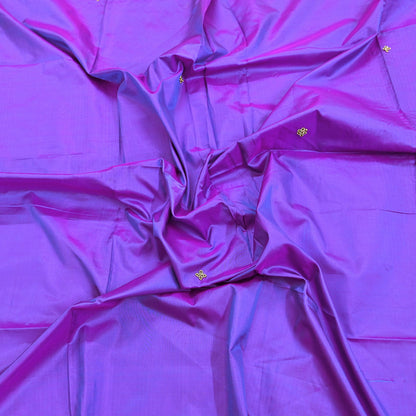 Indian Vintage Dupatta Purple Pure Silk Long Stole Hand Embroidered Scarves Floral Design Stole Veil Wrap Zardozi/ dabka