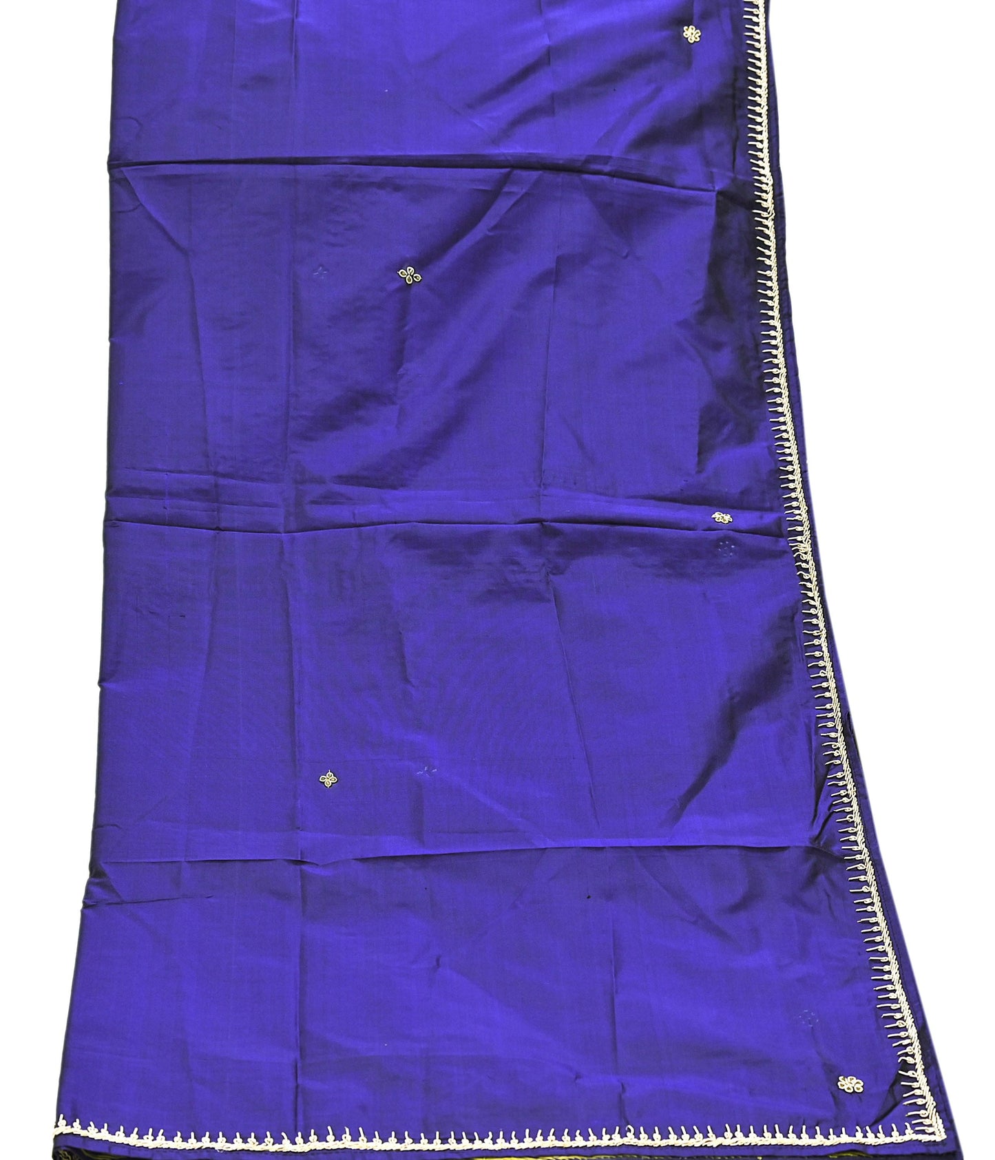Indian Vintage Dupatta Purple Pure Silk Long Stole Hand Embroidered Scarves Floral Design Stole Veil Wrap Zardozi/ dabka