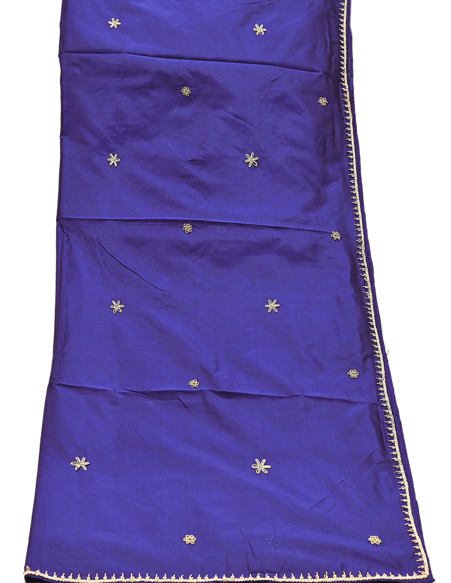 Indian Vintage Dupatta Purple Pure Silk Long Stole Hand Embroidered Scarves Floral Design Stole Veil Wrap Zardozi/ dabka