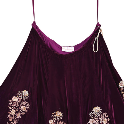 Manish Malhotra Purple Velvet Lehenga Skirt Heavy Zardozi Dabka Embroidery Indian Bridal Wear, Designer Couture Wedding Outfit