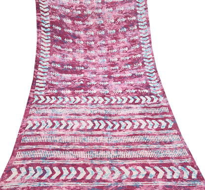 Indian Vintage Sari Green& Ivory Batik Printed Saree 100% Pure Cotton 5Yd Craft Fabric Soft Sewing Sarong Wrap Boho Quilting Dress Making