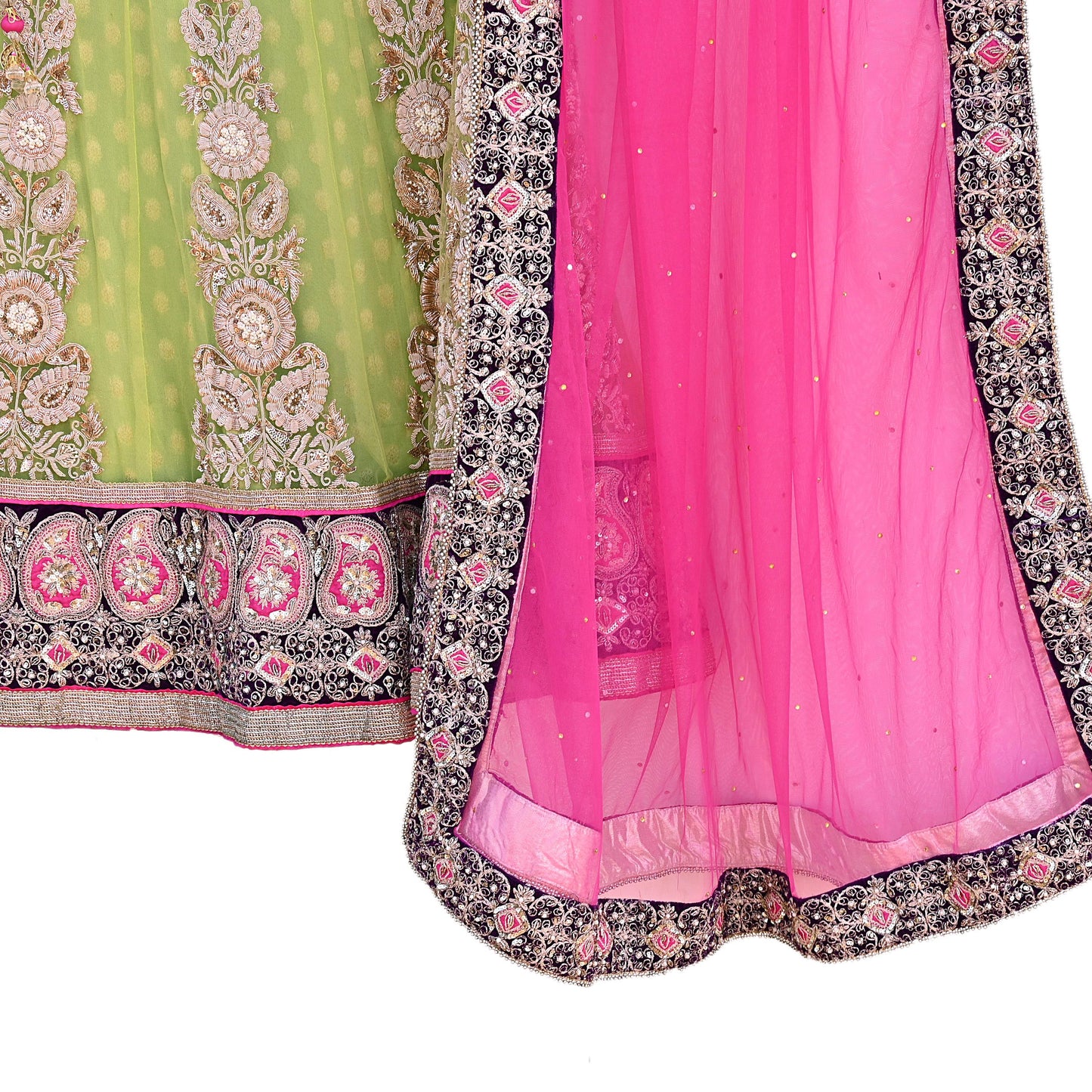 Indian Heavy Hand Embroidered Lehenga 3pcs Set Designer By Anamika khanna Party Wear