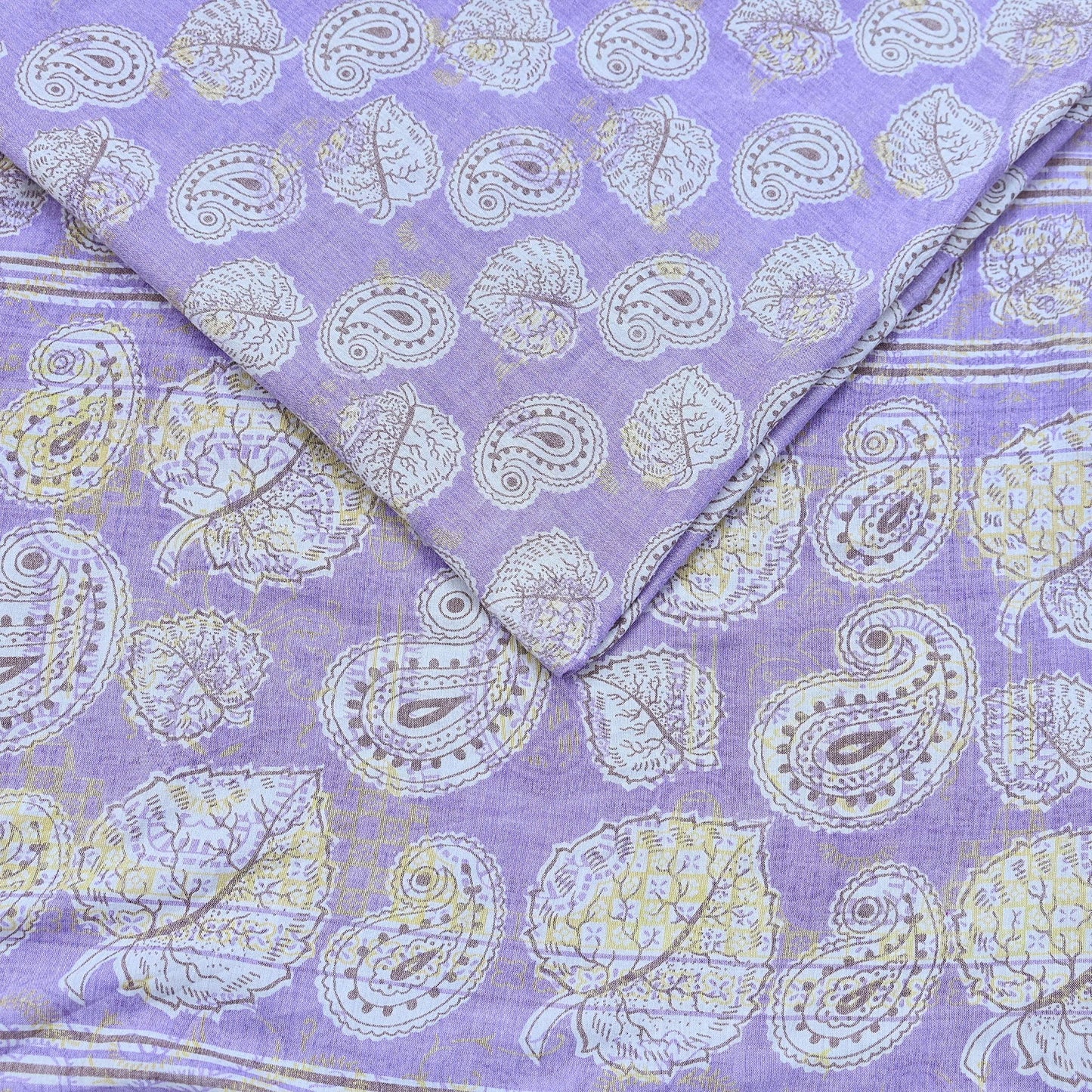 Indian Vintage Purple Sarees Pure Cotton Block Printed Sari 5yd Sewing Craft Fabric DressMaking Soft Crafting Quilting Upcycle Zari