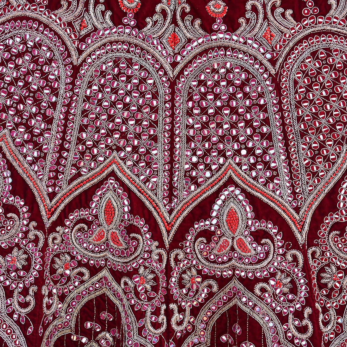 Manish Malhotra Maroon Velvet Lehenga Skirt Heavy Zardozi Dabka Embroidery Indian Bridal Wear, Designer Couture Wedding Outfit