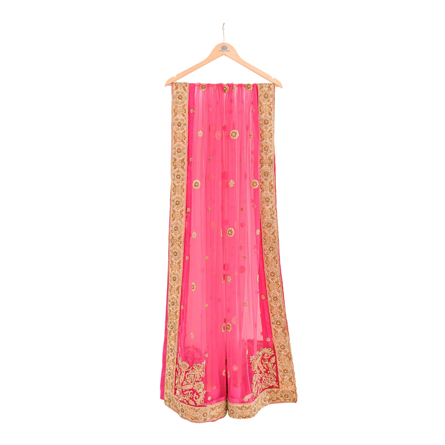 Indian Vintage Heavy Wedding pink Net/Mesh/ Velvet Hand Embroidered Dupatta Designer By Manish Malhotra Bridal Wear Zardozi Veil Hijab