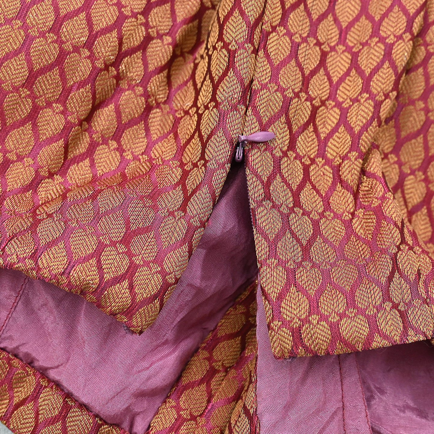 Indian Pink Woven Brocade Padded Blouse/Top/Crop Party wear Bollywood Blouse