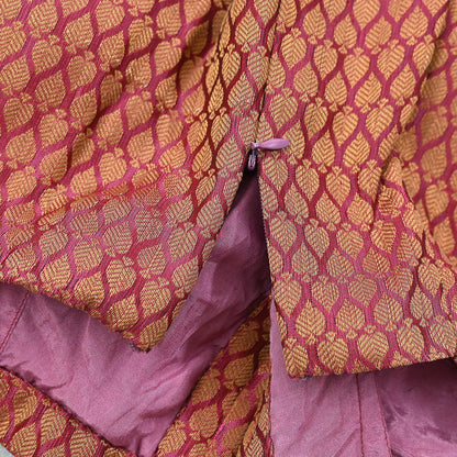 Indian Pink Woven Brocade Padded Blouse/Top/Crop Party wear Bollywood Blouse