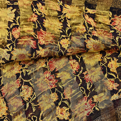 Indian Vintage Dupatta Long Stole Hand Embroidered kantha stole Blend Cotton Scarves Veil Wrap Soft Floral Sequins
