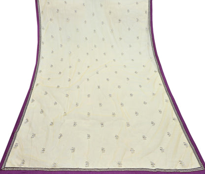 Indian Vintage Heavy Yellow Dupatta Net Mesh Long Stole Hand Embroidered Scarves Golden Zardozi Zari Sequins Hijab Veil wrap Boho