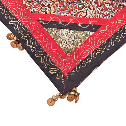 Indian Vintage Multi Dupatta Long Stole Block Print Pure Cotton Indian Scarves Scarf Veil Wrap Boho Soft Golden painted
