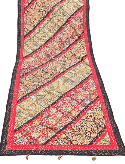 Indian Vintage Multi Dupatta Long Stole Block Print Pure Cotton Indian Scarves Scarf Veil Wrap Boho Soft Golden painted