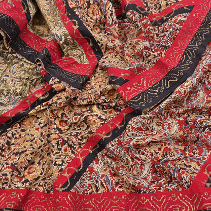 Indian Vintage Multi Dupatta Long Stole Block Print Pure Cotton Indian Scarves Scarf Veil Wrap Boho Soft Golden painted