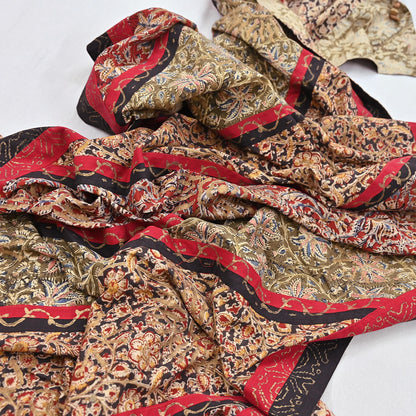 Indian Vintage Multi Dupatta Long Stole Block Print Pure Cotton Indian Scarves Scarf Veil Wrap Boho Soft Golden painted