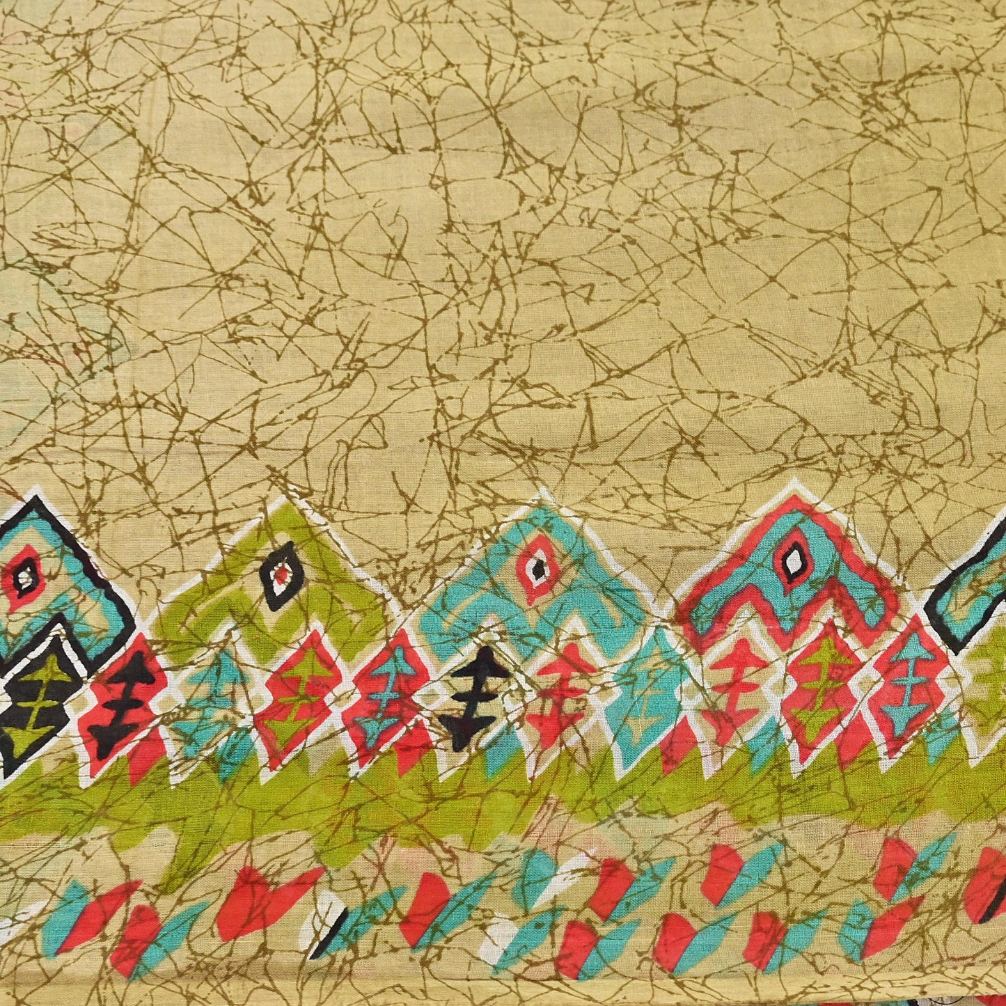 Indian Vintage Sari Green Batik Printed Pure Cotton Saree Craft Fabric 5Yd Sewing Soft Sarong Wrap Boho Dress Making Quilting