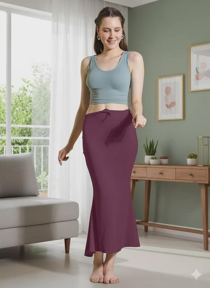 Saree Petticoat: Stretchable Cotton-Blend Shapewear Skirt
