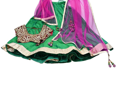 Indian Heavy Hand Embroidered Lehenga 3pcs Set Designer By Anamika khanna Party Wear
