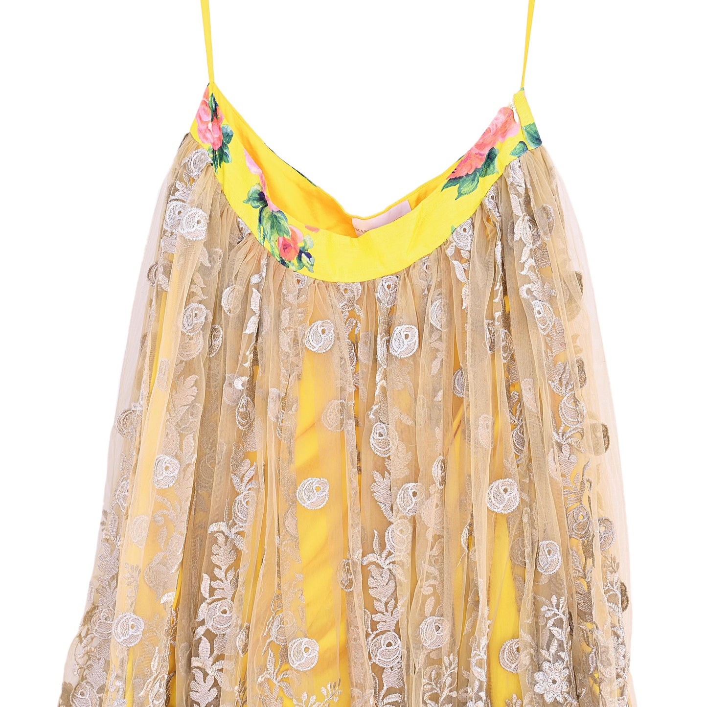 Indian Heavy Wedding Yellow Net/Mesh Hand Embroidered Lehenga/Skirt Designer By Manish Malhotra Bridal Wear Zari