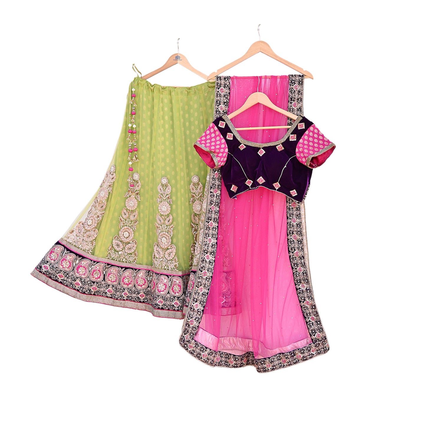 Indian Heavy Hand Embroidered Lehenga 3pcs Set Designer By Anamika khanna Party Wear