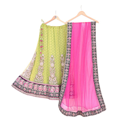 Indian Heavy Hand Embroidered Lehenga 3pcs Set Designer By Anamika khanna Party Wear