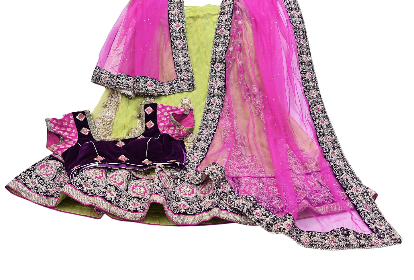 Indian Heavy Hand Embroidered Lehenga 3pcs Set Designer By Anamika khanna Party Wear