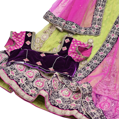 Indian Heavy Hand Embroidered Lehenga 3pcs Set Designer By Anamika khanna Party Wear