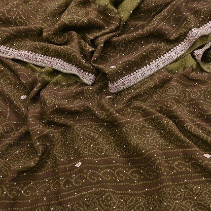Indian Vintage Heavy Green Dupatta Pure Silk Long Stole Hand Embroidered Designer By Ritu Kumar Scarves Scarf Zari Zardozi