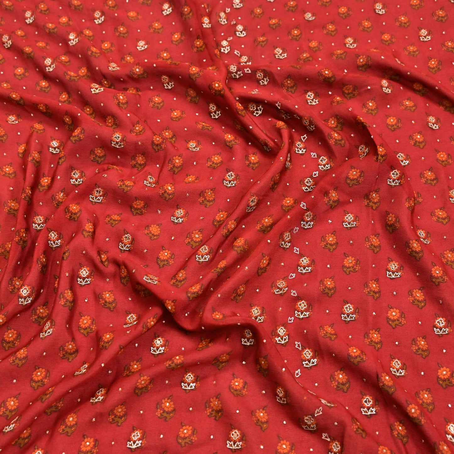 Indian Vintage Heavy Rusty Dupatta Pure Silk Long Stole Hand Embroidered Designer By Ritu Kumar Scarves Scarf Zari Zardozi