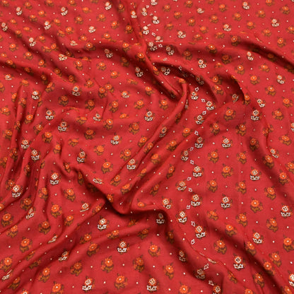 Indian Vintage Heavy Rusty Dupatta Pure Silk Long Stole Hand Embroidered Designer By Ritu Kumar Scarves Scarf Zari Zardozi