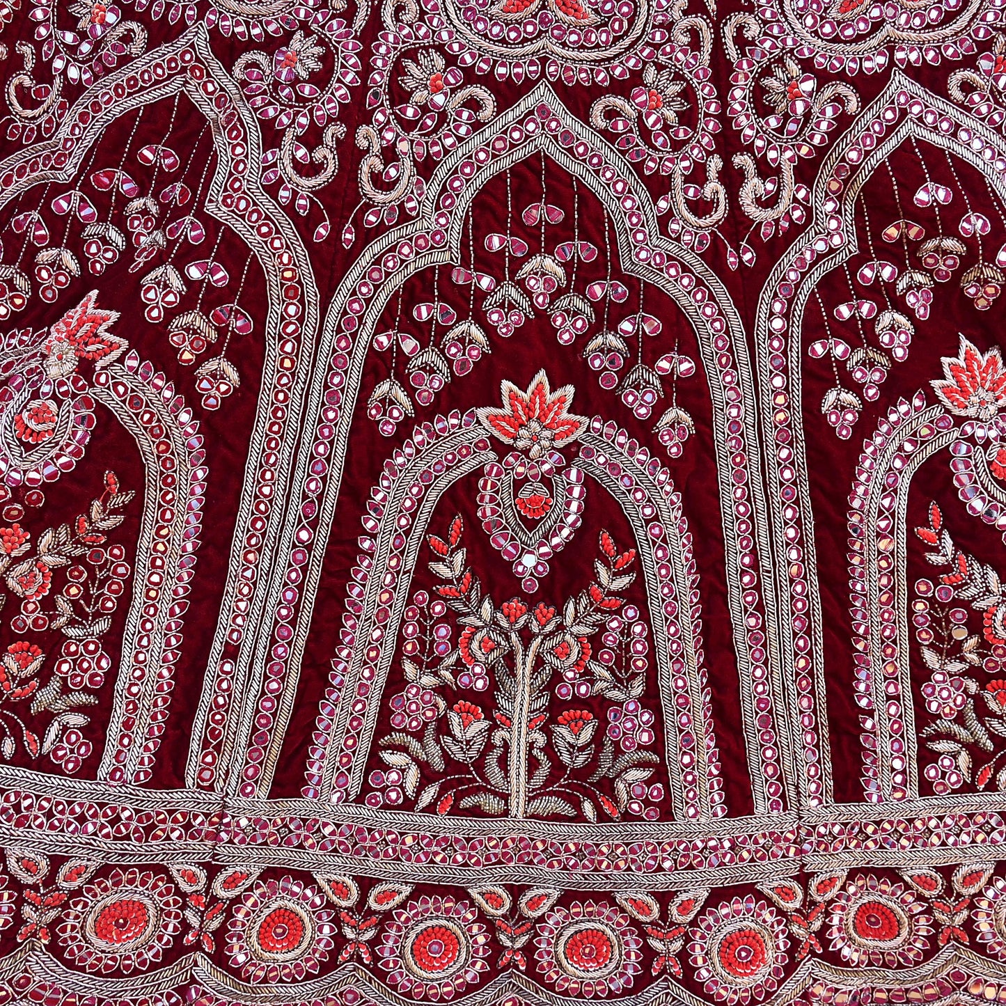 Manish Malhotra Maroon Velvet Lehenga Skirt Heavy Zardozi Dabka Embroidery Indian Bridal Wear, Designer Couture Wedding Outfit