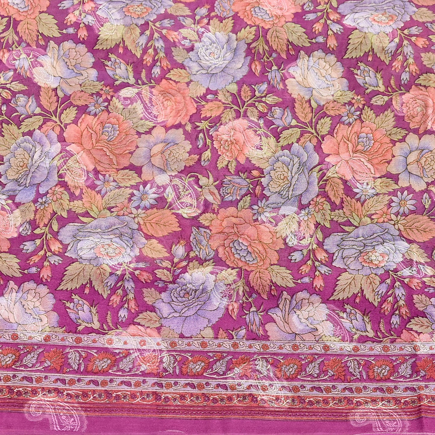 Indian Vintage Sari Pink 100% Pure Silk Printed Saree Craft Fabric 6yd Sewing Dress Making Soft Wrap Quilting Crafting Upcycle
