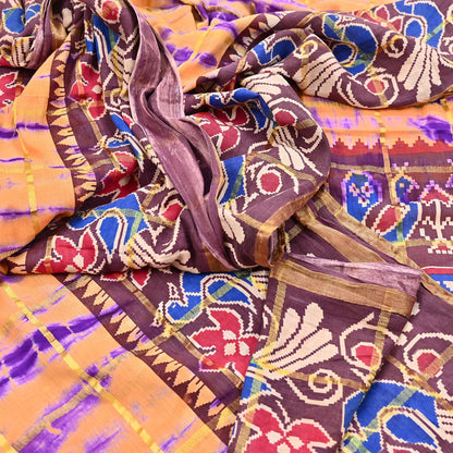 Indian Vintage Sari leheria Printed Pure Cotton Sarees Craft Fabric 5Yd Soft Sewing Sarong Wrap Boho Quilting Dress making zari border