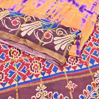 Indian Vintage Sari leheria Printed Pure Cotton Sarees Craft Fabric 5Yd Soft Sewing Sarong Wrap Boho Quilting Dress making zari border