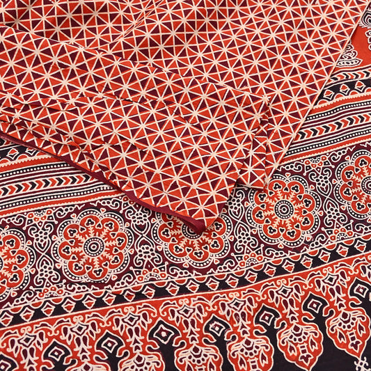 Indian Multi Vintage Dupatta Long Stole Block Print 100% Pure Cotton Scarf Veil Soft Floral Boho Scarves