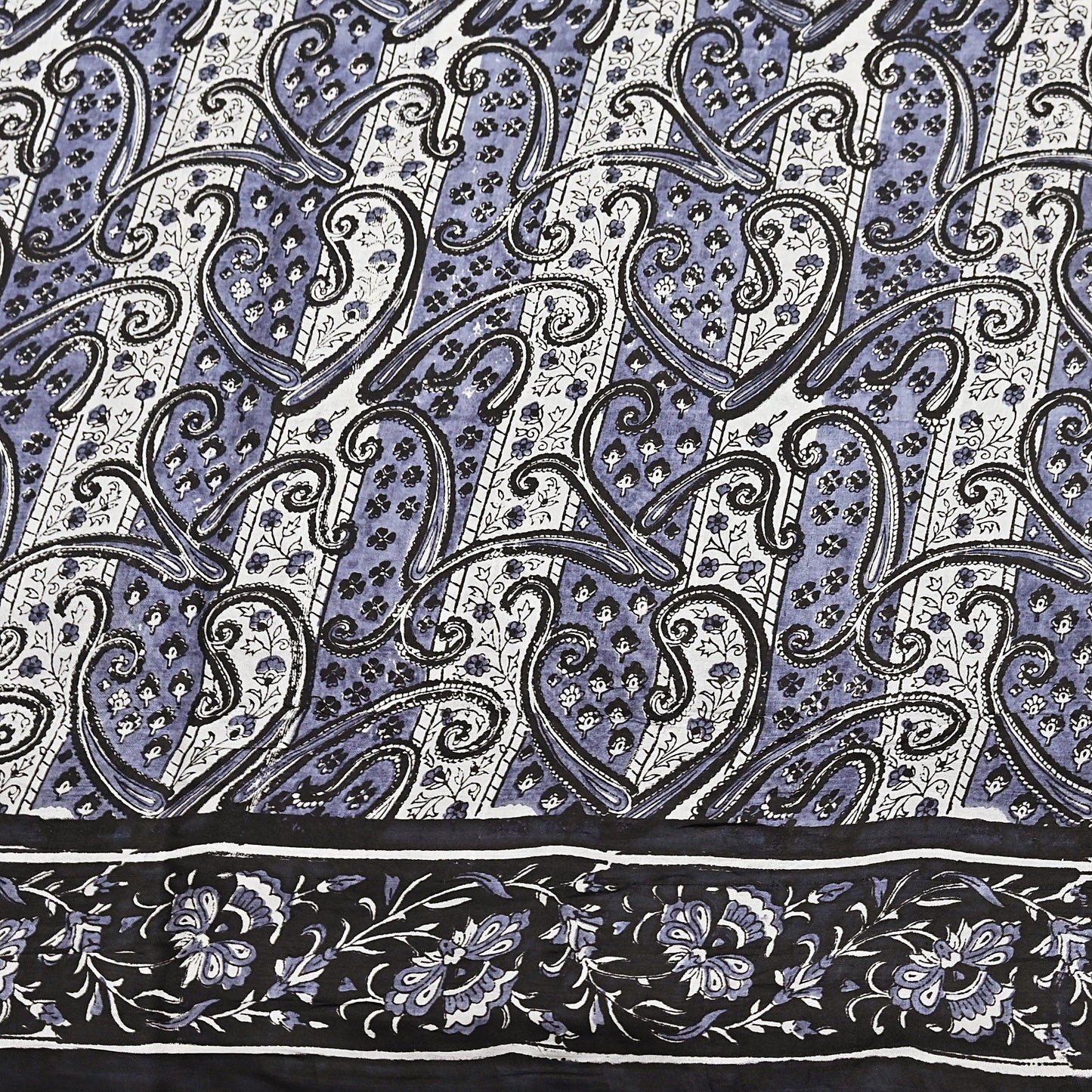 Indian Vintage Black & Gray Saree 100% Pure Silk Printed Sari 5yd Sewing Craft Fabric Dress Making Soft Crafting Quilting Upcycle