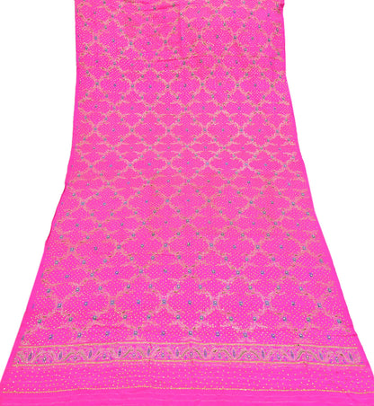 Indian Vintage Dupatta Pink Long Stole Pure silk Woven Brocade Banarasi Scarves Veil Scarf Wrap Hippie Boho Soft Floral Zari
