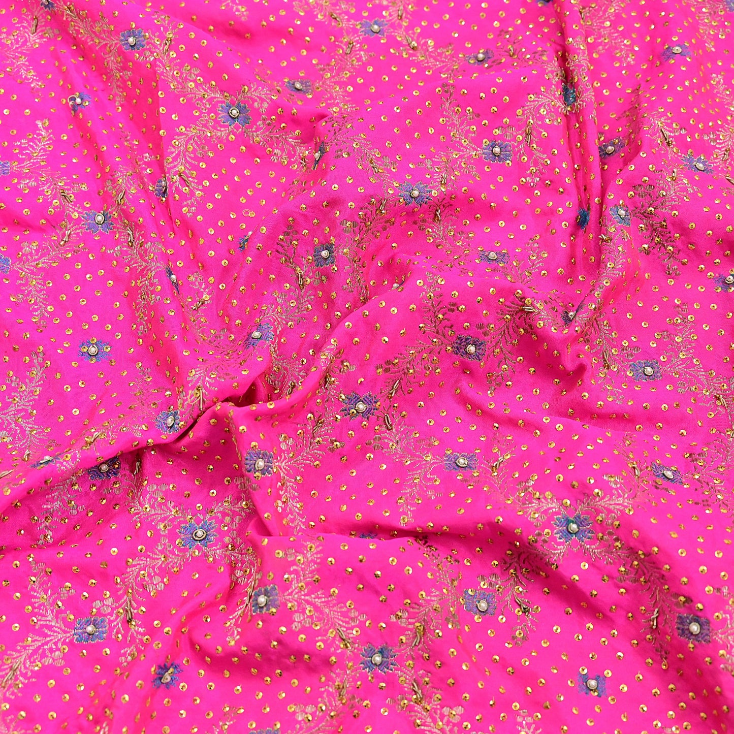 Indian Vintage Dupatta Pink Long Stole Pure silk Woven Brocade Banarasi Scarves Veil Scarf Wrap Hippie Boho Soft Floral Zari