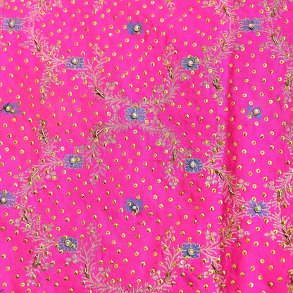 Indian Vintage Dupatta Pink Long Stole Pure silk Woven Brocade Banarasi Scarves Veil Scarf Wrap Hippie Boho Soft Floral Zari