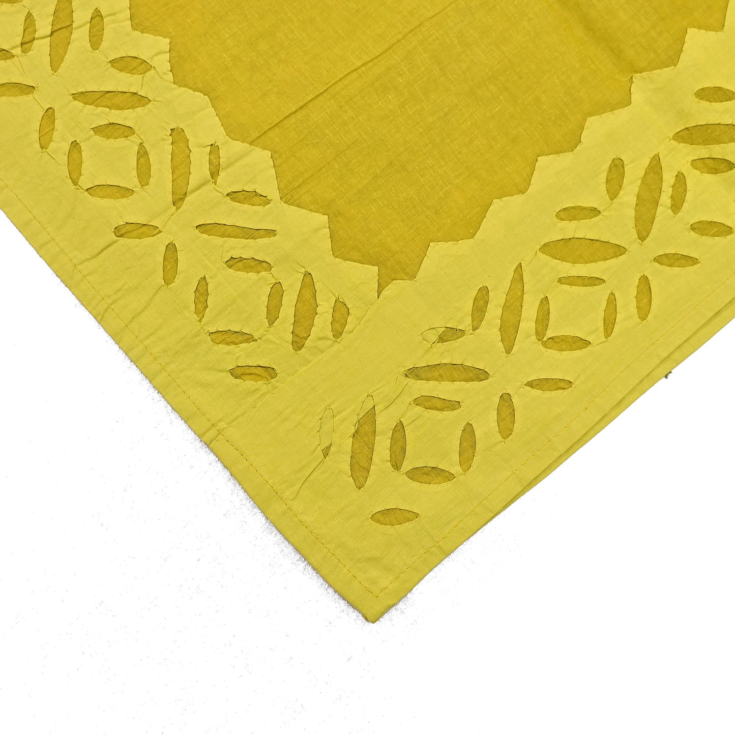 Indian Vintage Green Dupatta Long Stole Embroidered Patches Pure Cotton Scarves Veil Soft