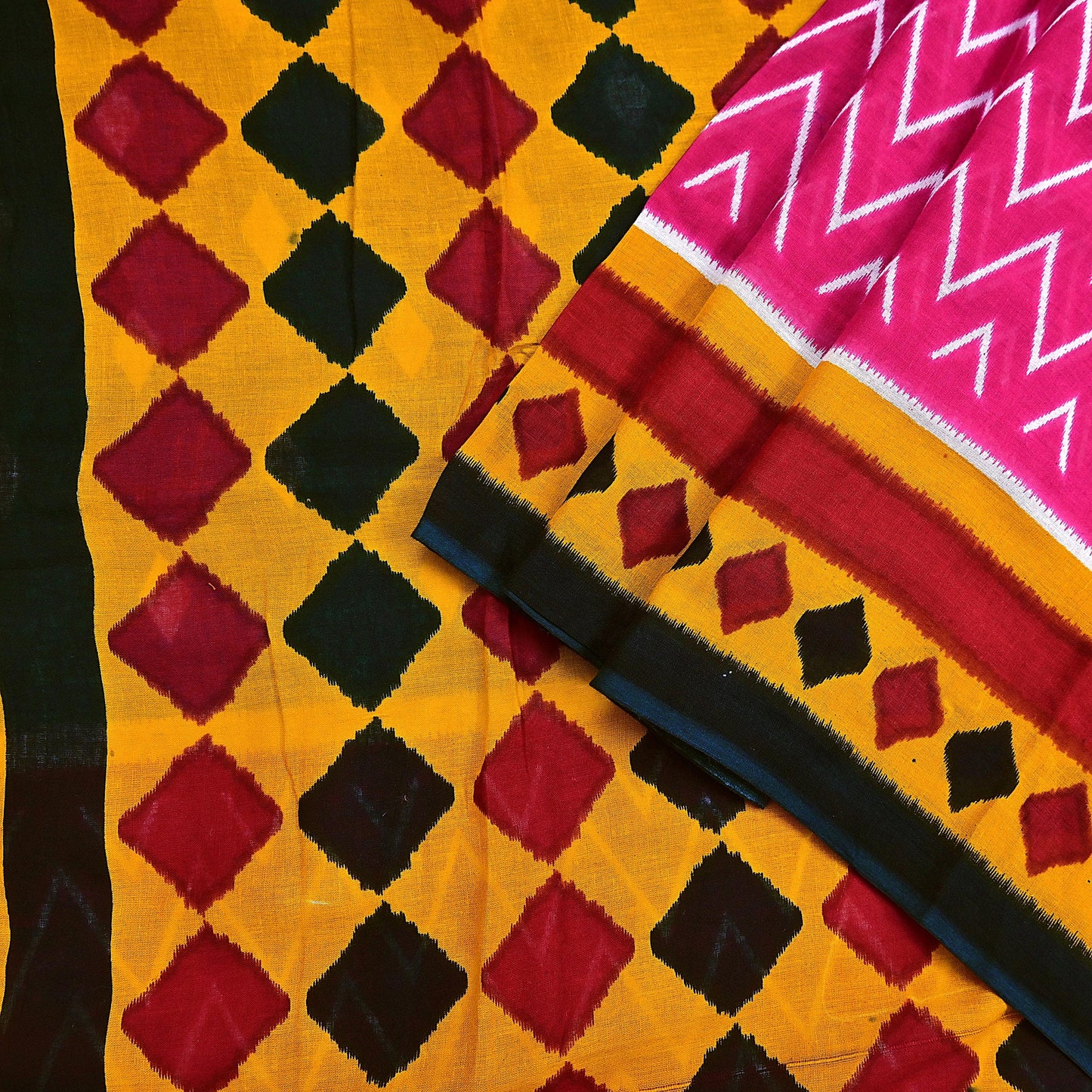 Indian Vintage Sari Multi Printed 100% Pure Cotton Saree Craft Fabric 5Yd Soft Sewing Sarong Wrap Boho Stripes Dress making Quilting